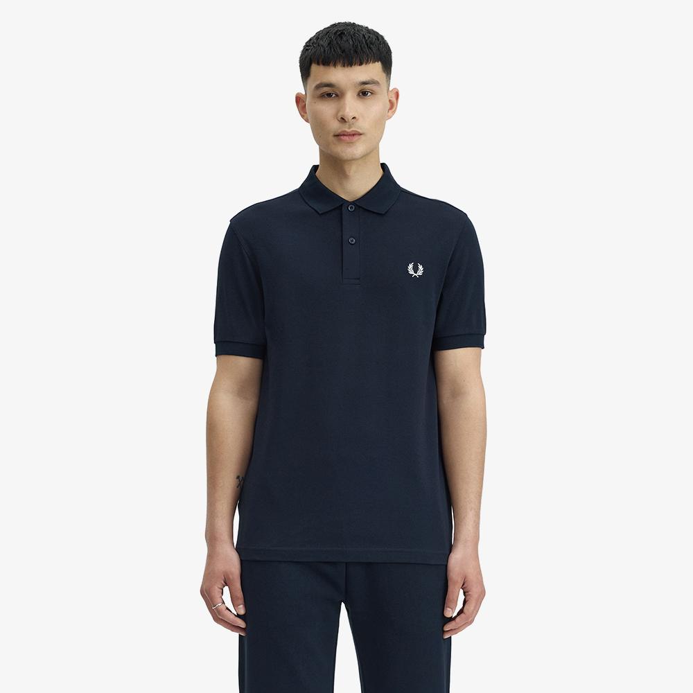 FRED PERRY [M6000] Plain Fred Perry Shirt - Navy/White M6000-608