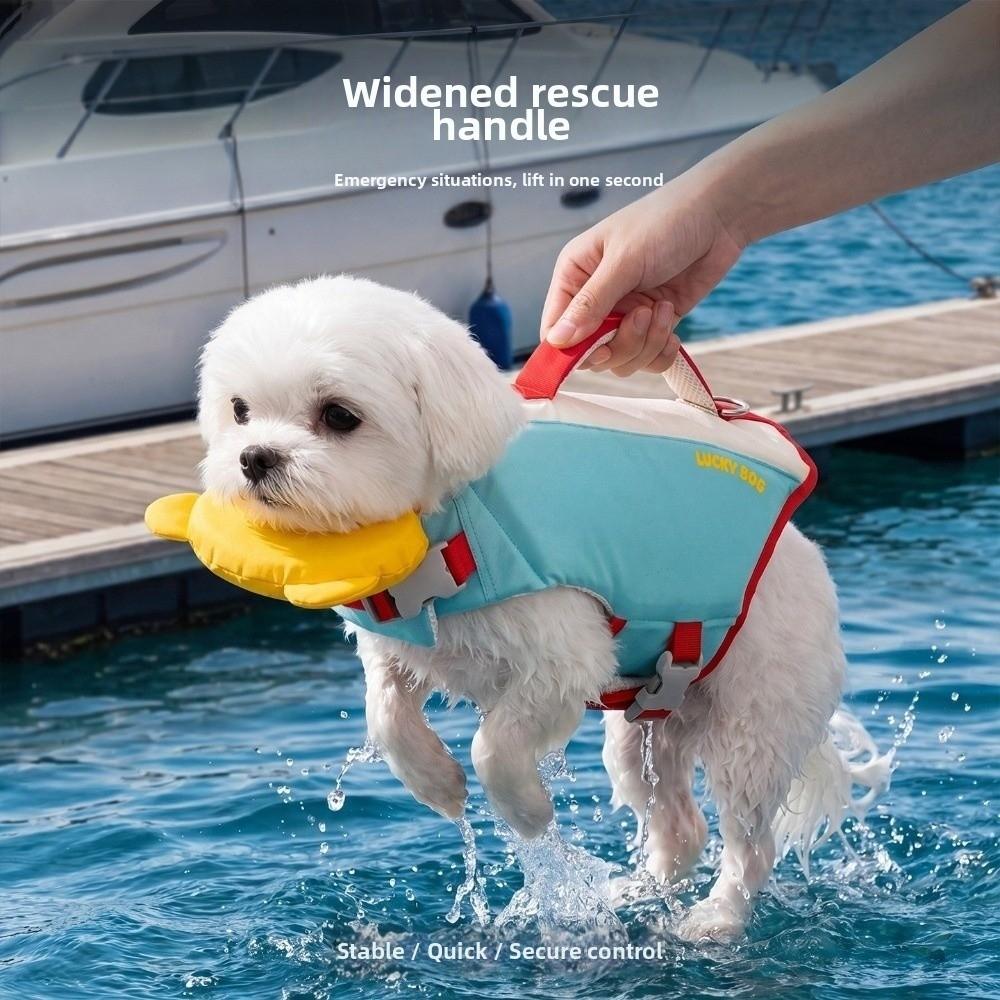 Waterproof Dog Life Jacket Adjustable Dog Life Preserver Puppy Safety Vests Spring Summer