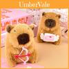 Adorable Capybara Plush Keychain Featuring Cupid's Arrow For Couples