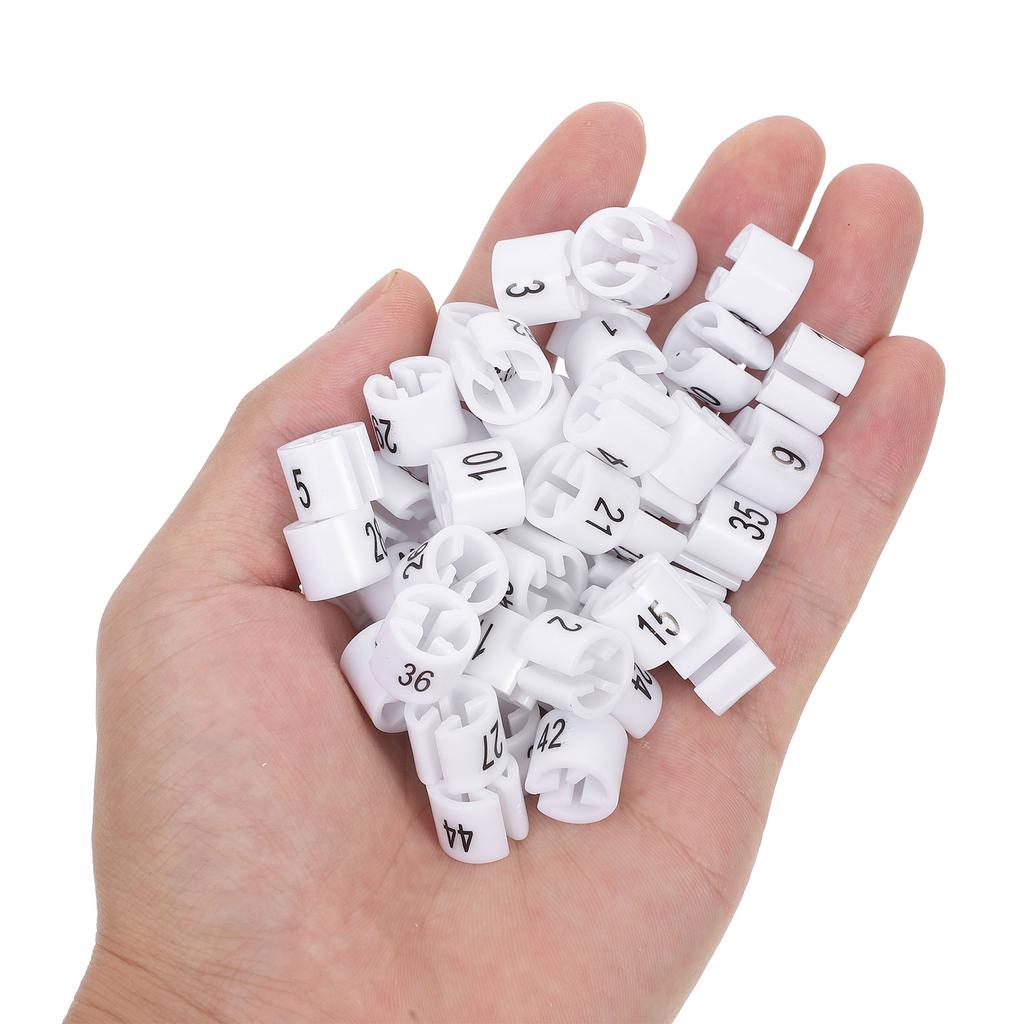 50Pcs Clothes Hanger Size Markers Plastic Number Markers for Quick Size Identification Home Store Organization
