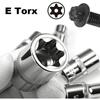 14PCS Female E Star Torx Socket Set External Hex Socket Insert Nut/pneumatic Electric Impact Wrenches/large Fly Ratchet Wrenches
