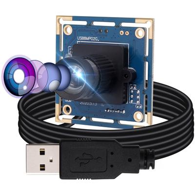 ELP 8-мегапиксельная USB-камера с широкоугольным модулем, 75 градусов, Full HD, высокоскоростная веб-камера 2448P 15 кадров в секунду, HD-камера для наблюдения, образовательная система ATM, веб-камера