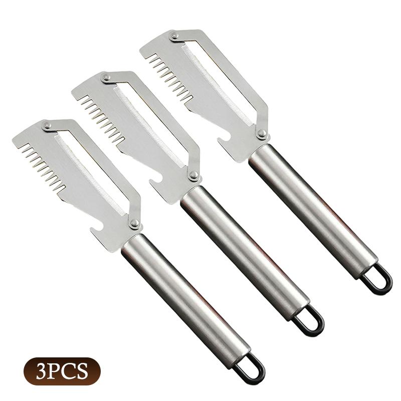 Multi Functional Stainless Steel Handle Peeling Scallion Knife Scraping Knife Household Scallion Peeling ToolDesert Bling