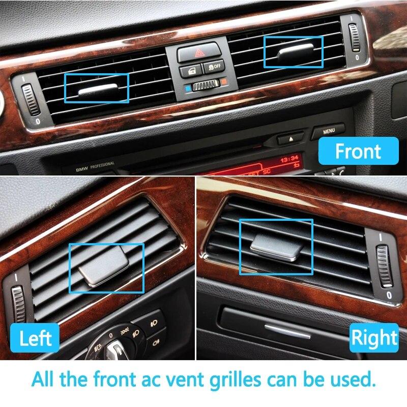 E90 аксессуары для салона автомобиля передняя решетка кондиционера переменного тока, слайдер, зажимы, ремонтный комплект, кнопка переменного тока для BMW 3 серии E90 E91 E92 E93