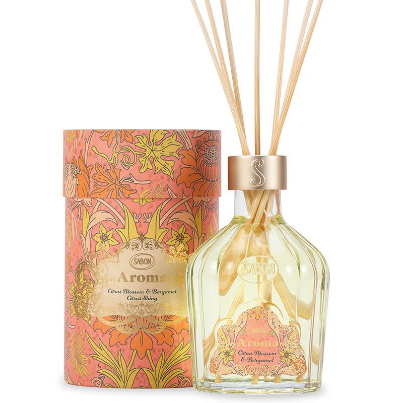Sabon Ароматический диффузор с палочками Aroma Citrus Blossom Bergamot 245 мл + Деревянные палочки