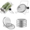 Germinator Holder Anti-slip Household Supplies Stainless Steel Sprouting Mason Jar Stand Sturdy Support Thickened