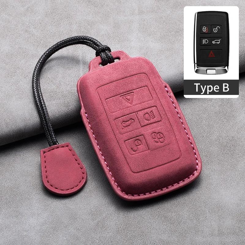 Кожаный чехол для дистанционного ключа автомобиля для Jaguar XF XJ XE XJL XF для Land Rover Range Rover Sport Evoque Freelander Auto Key Shell