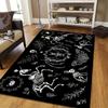 Party Skeletons Print Area Rugs Non Slip Flannel Carpets for Home Living Room Bedroom Bathroom Rug Decor Washable Floor Mats