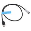 Кабель питания USB C PD для камер BMPCC 4K 6K, кабель питания Type C прямой с индикатором, 19,7 дюйма