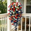 Colorful Artificial Morning Glory Flowers Plastic Morning Glory Branch Green Plants  Living Room