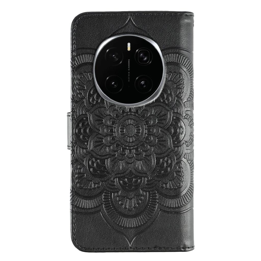 For Honor Magic7 Pro 5G Case PU Leather Mandala Imprinted Design Wallet Phone Cover