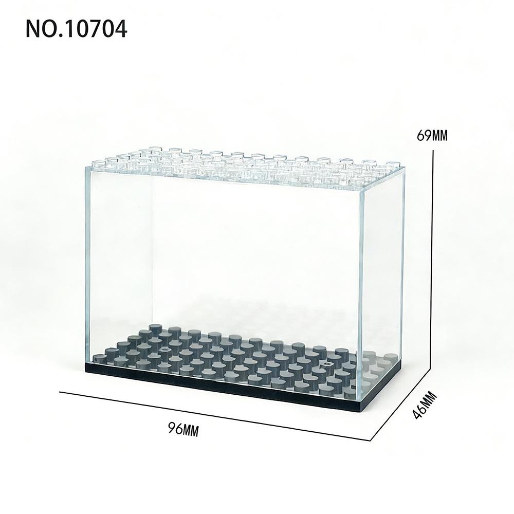Clear Acrylic Minifigures Display Case Transparent Showcase Stackable Design Dustproof Display Box Movable Steps Large Capacity