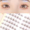 Coffee Color False Eyelashes Soft Clusters Lashes Fake Lashes  for Eyelash Extension