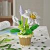 Potted Building Blocks Simulate Succulent Flower Bouquets, Creative Puzzle Block Toys, Eternal Flowers, Home Decoration