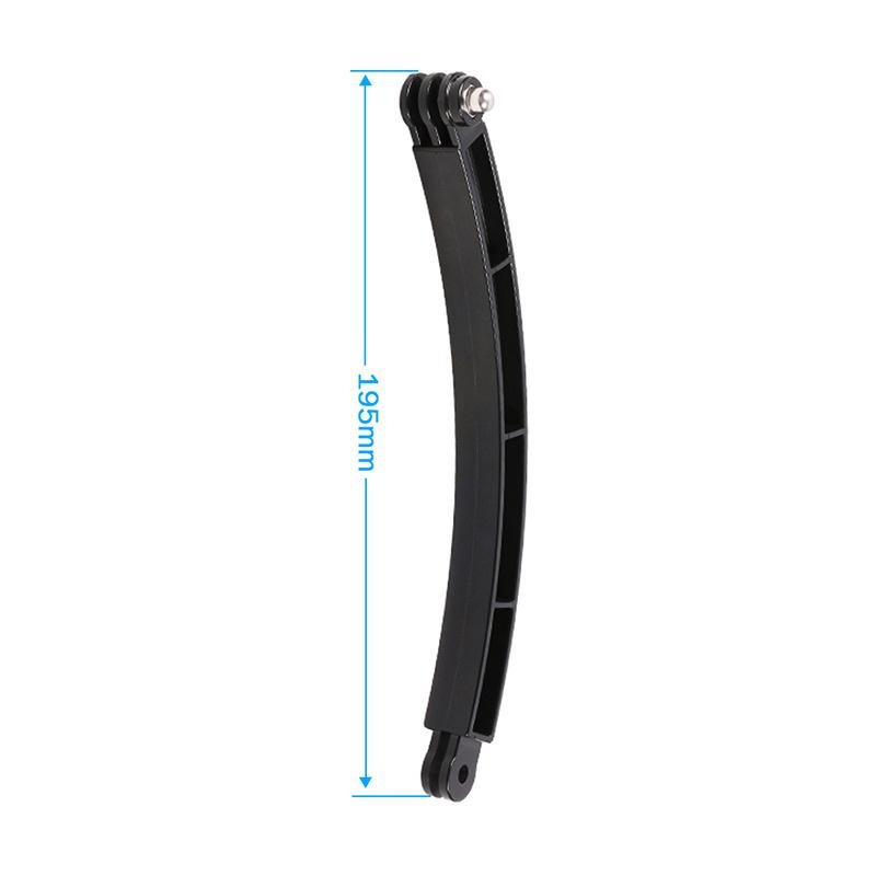 Для GoPro Hero 11 11 9 8 7 DJi Action 1 Xiaomi Action Camera Рамки 1-сторонний изогнутый удлинительный кронштейн Шлем-шест Селфи-палка