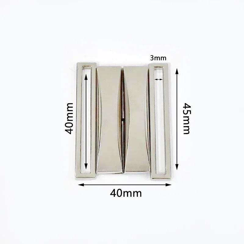 Meetee 1/2/4/5 шт. 30-60 мм Металлическая пряжка для ремня на талию Ленточная лента Регулируемая застежка Пальто Пуховик Ремни Декор Крючки Пряжки Аксессуары