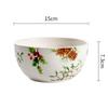 1pcs Christmas Tree Ceramic Plate Tableware Glazed Color Snack Dessert Dishes Bowl Elk Pattern Coffee Mug Kitchen Dinner Plates