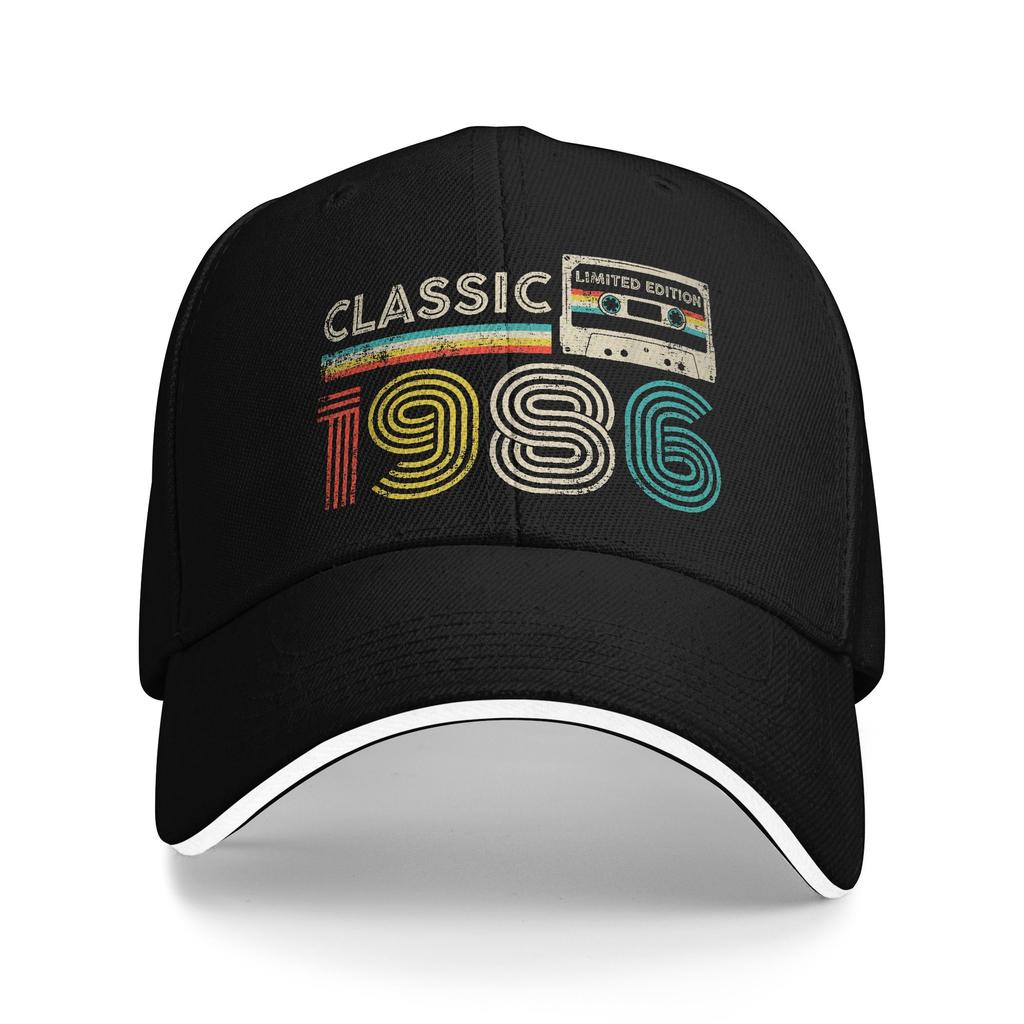 Gorra De Béisbol Clásica Vintage De 1986 Con Diseño De Casete Gorra Trucker Con Estampado Para Hombre Gorra De Moda De Calidad