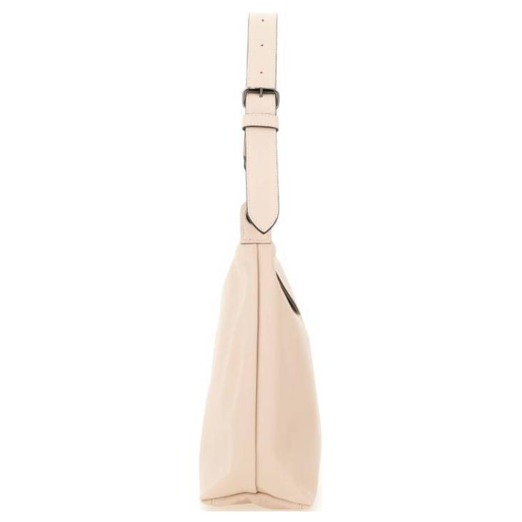 Longchamp Fashion Versatile Leather And Cowhide Shoulder Bag Women bags Nude 10189987542