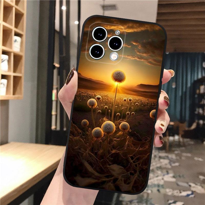 Красивый чехол для телефона с изображением одуванчика для iPhone Samsung Galaxy Redmi Xiaomi Oppo OnePlus Note SA 7 8 9 10 11 12 13 14 20 21 22 23 53 54 Pro Max Plus Ultra