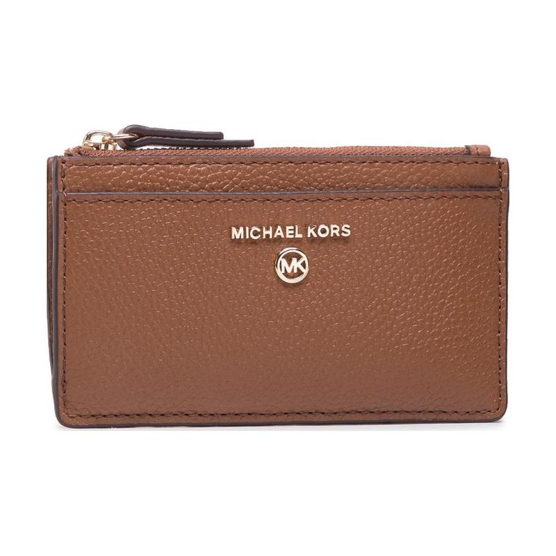 Michael Kors Простой однотонный кожаный женский кошелек коричневый