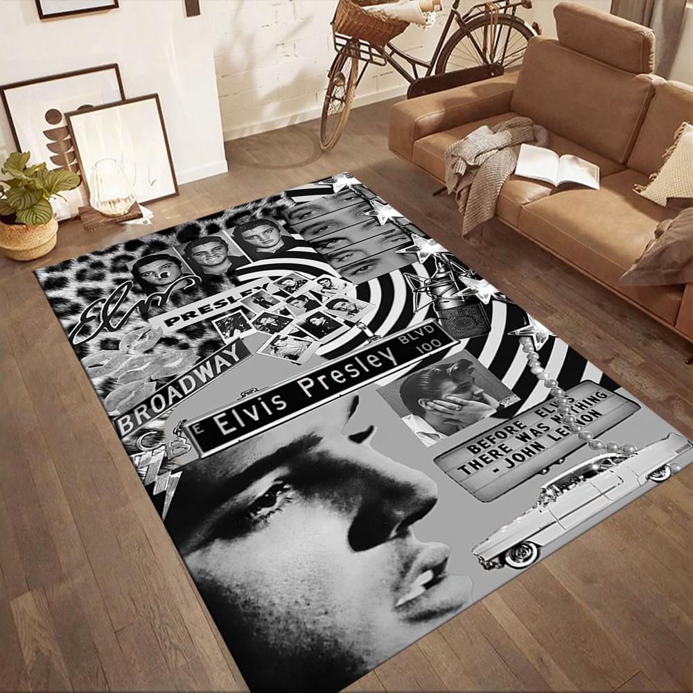 Elvis Area Rug Perfect For Bedrooms Hallway Foyer Kitchen Antislip Carpet Decorate Offices Perfect Gift For Friends Family