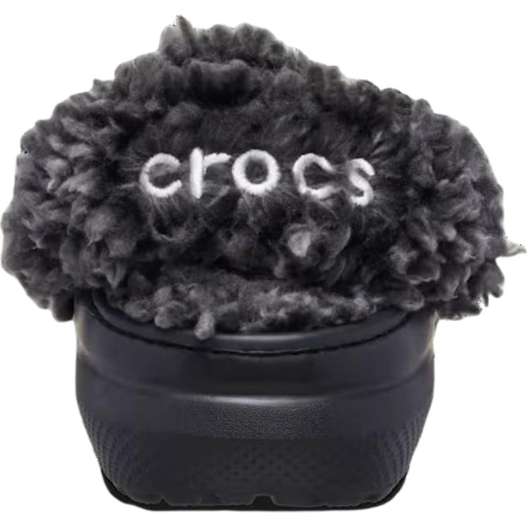 Crocs Классические клоги на флисовой подкладке Удобные Универсальные Поддержка Низкий верх Обувь для малышей Детские клоги Черный 212857-001