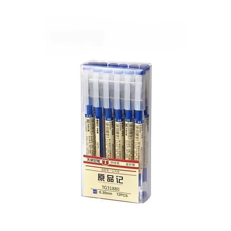 54Pcs/Set Japan Fine Point Pen 0.35mm Black Blue Red Ink Gel Pen Ballpoint Pen School Office Student Writing Stationery Supply