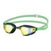 SWANS VALKYRIE SR-72MPAFAB Racing Goggles G/OR (Anti-Fog, Curved Mirror Lens, FINA Approved, Antibacterial Cushion)