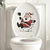 Personalized Santa Claus Toilet Toilet Stickers for Beautifying The Wall
