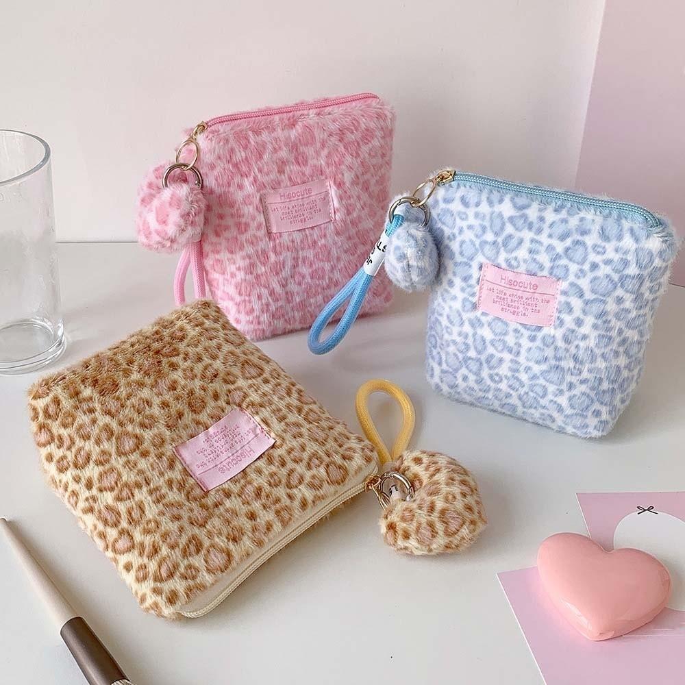 Handbag Make Up Pouch Bag Versatile Pouches Bag Organizer Leopard Print Makeup Bag Lipstick