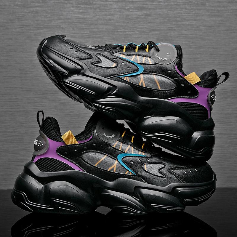 Fashion Spring 2024 New Versatile Thick Sole Inner Elevated Sports Shoes for Couples Dad Shoes for Men