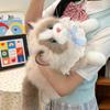 Мягкая Говорящая Плюшевая Игрушка Кошка Симуляция Куклы-Тряпичной Куклы с Слюнявчиком Очаровательная Мягконабивная Игрушка для Стола Спальни