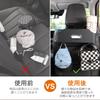 Sanccaral Leather Car Back Seat Drink Holder with Tissue Box and Compatible with Front Seat Travel Storage Black Hooks, Headrests, Box,
