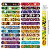 12/24Pcs Halloween Craftings Snap Bracelets Pinata Toy Loot Party Ghost Festival Slap Bracelets Kids Birthday Party DIY Decors