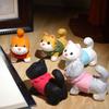 Рождественские украшения Деревянная скульптура пары котят Декор для дома Ручная работа по дереву Украшения-котята Настольные поделки Подарок