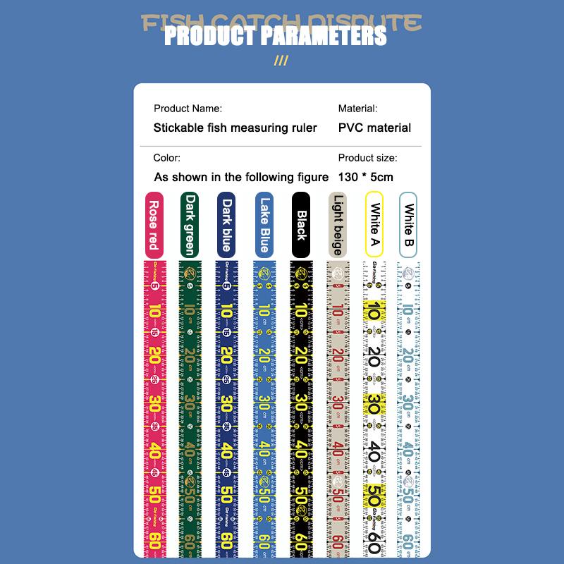 Водонепроницаемая линейка для измерения рыбы 130 см, складная рыболовная измерительная лента, наклейка, рыболовные принадлежности, снасти, инструмент