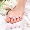 8Pcs Toe Separator Non-slip Washable Stain-resistant Sweat-absorbent Stable Soft Foot Finger Separator Nail Salon Supply