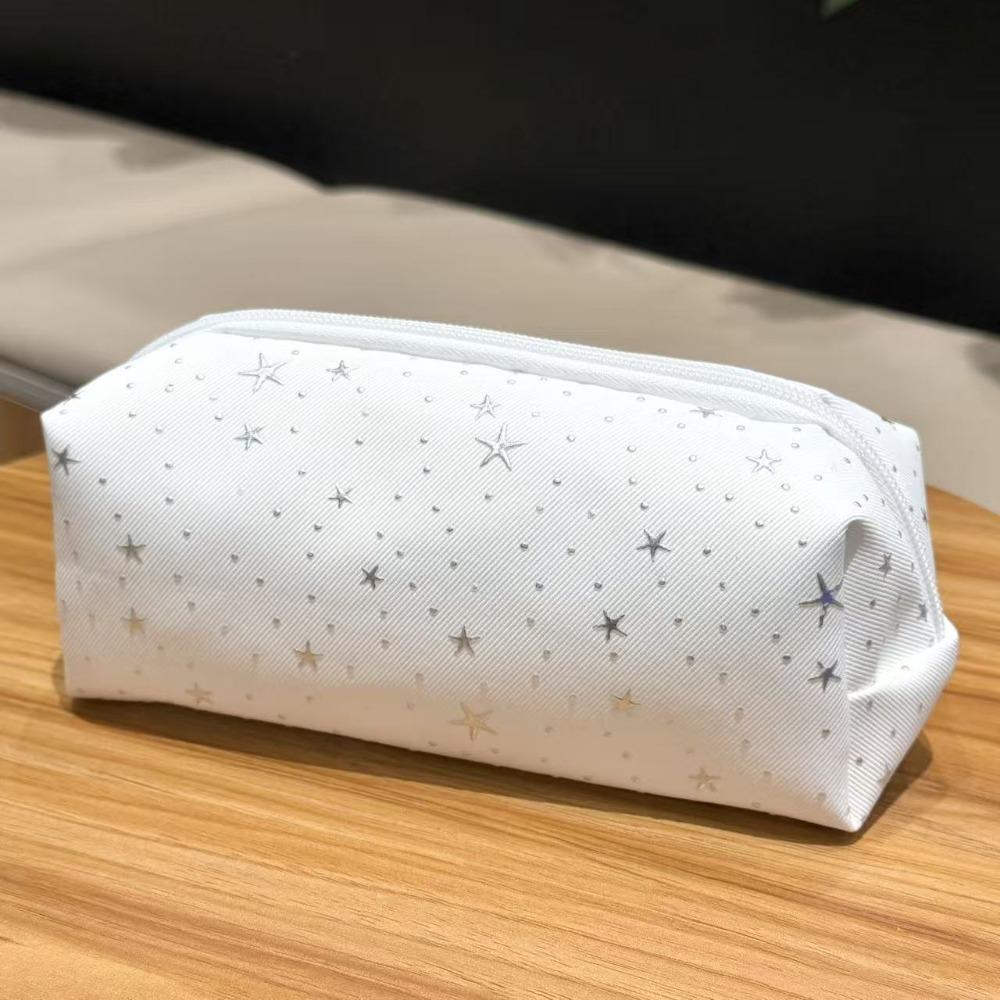 1pc Durable Star Polka Dot Pencil Case Large Capacity Portable Pencil Pouch Pen Bag School Office