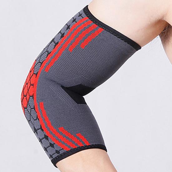 1 шт. Налокотник Вязаный Компрессионный Дышащий Амортизирующий Высокоэластичный Защита Локтя Тонкий