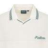 MALBON GOLF Jersey Crochet Hybrid Modified Collar T-Shirt Cream (Man)