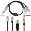 1/4 To Dual 1/8 Splitter Cable 1/4 Inch 6.35mm TRS Stereo Plug To Two 3.5mm 1/8 Inch Female Stereo Connector Splitter
