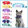 1PCS Adjustable Cat Dog Collars Cute Bow Tie With Bell Pendant Necklace Fashion Necktie Safety Buckle Pet Clothing Accessoreis