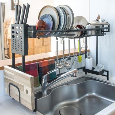 Подставка для сушки посуды по организации и хранению. Место над сушилкой для посуды, большая, черная, белая [Рекомендуется профессионалами!] раковина, сушилка, корзина,