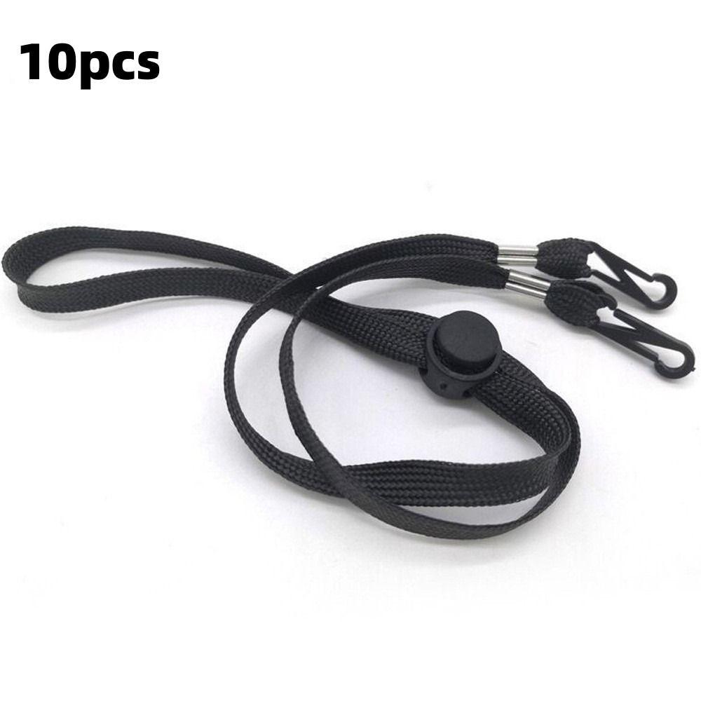 10pcs 70cm Hat Chin Cord Anti-lost Adjusting Rope New Windproof Hat Strap Sun Hat