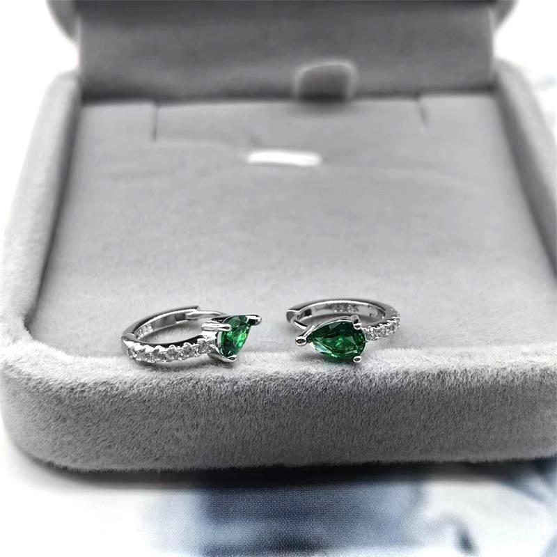 Diamond Drop-Shaped Ear Buckle Fashion High-End Super Girl Earrings Jewelry for Women