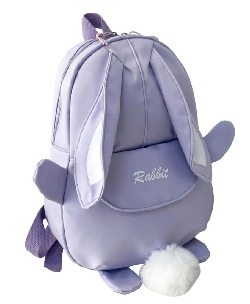 Kids Backpack with Ears and Cute Backpack J.B.things Rabbit-Shaped Tail, Design, Baby, Kids, (Purple, Mini)