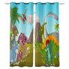 Мультфильм животное милый динозавр оконная занавеска детская спальня шторы домашние шторы для гостиной