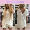 Elegant Women's Pure Color Casual Shorts Set With Backless Top For Effortless Style
