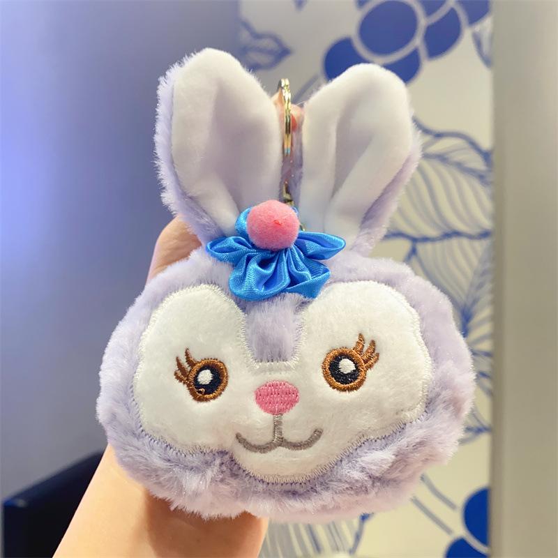 Cartoon Plush Doll Pendant Cute Panda Doll Student Bag Grab Machine Doll Keychain Gift